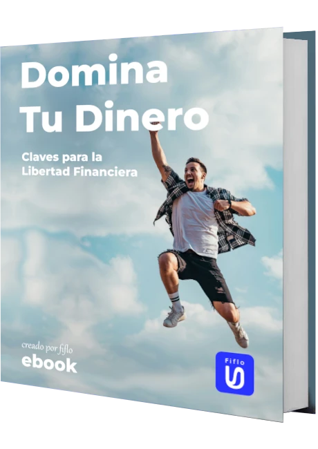 portada del libro llamado: Domina tu dinero. Un libro digital (ebook) que da claves para alcanzar la libertad financiera usando apps financieras como fiflo.